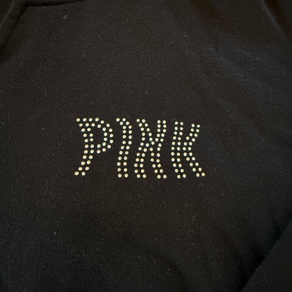 PINK Victoria's Secret Rhinestone Cropped Fleece Hoodie - Picture 4 of 5